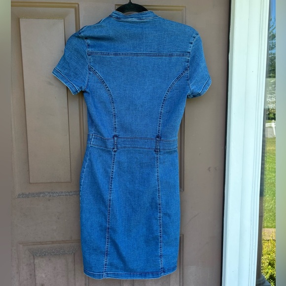 Guess Blue Denim Mini Dress - Picture 3 of 4